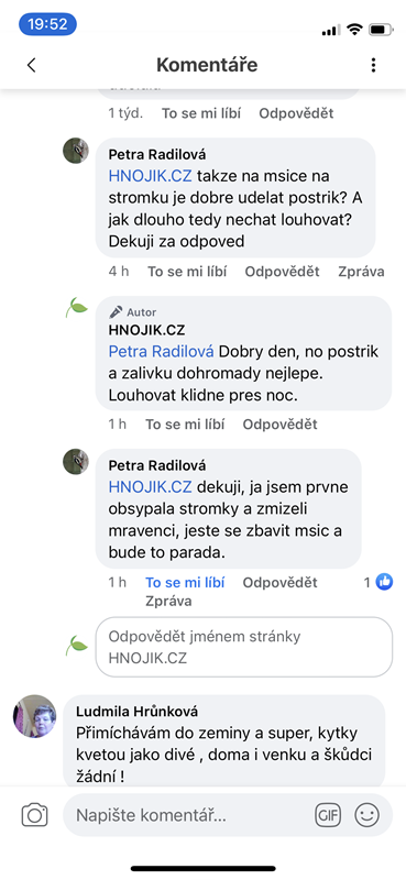 hnojík proti škůdcům na zahradě