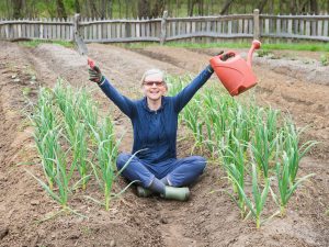 Happy gardener