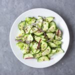 fresh cucumber salad with flax seeds 1 1