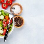 fresh salad with tomato and cucumber 1